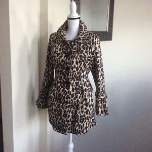 Lisa International Leopard Print Jacket